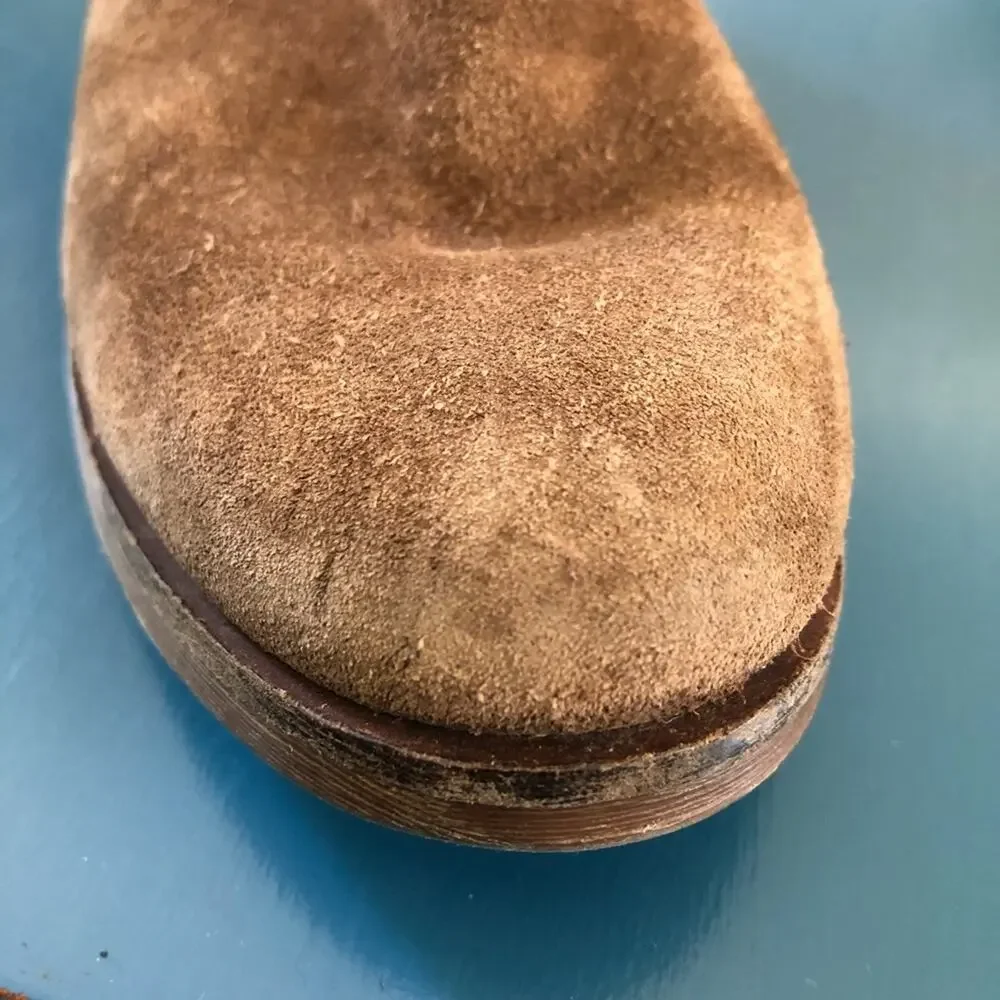 Zara Girls Suede Leather Boots Size 11.5